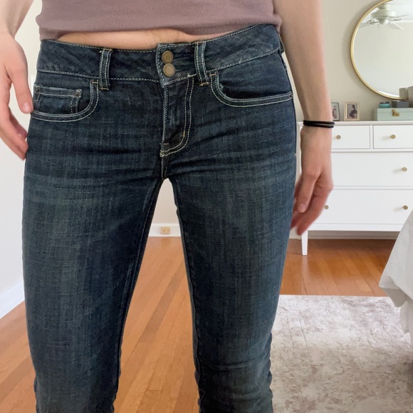 NWOT vintage American Eagle flare leg jeans size 2 - Picture 3 of 6